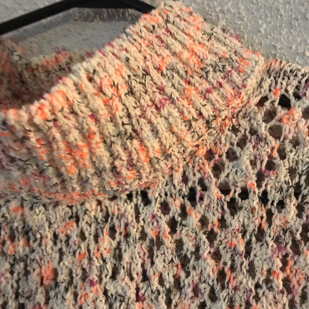 Anthropologie Akemi + Kin Knit Poncho White Small - Picture 9 of 12
